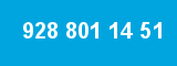 928 801 14 51